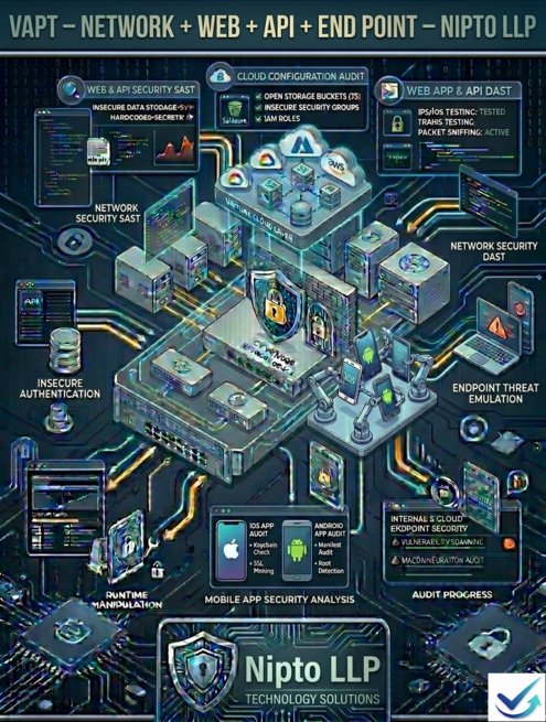 VAPT – Network + Web + API + Endpoint + Mobile   – Nipto LLP – NC NWAEM003