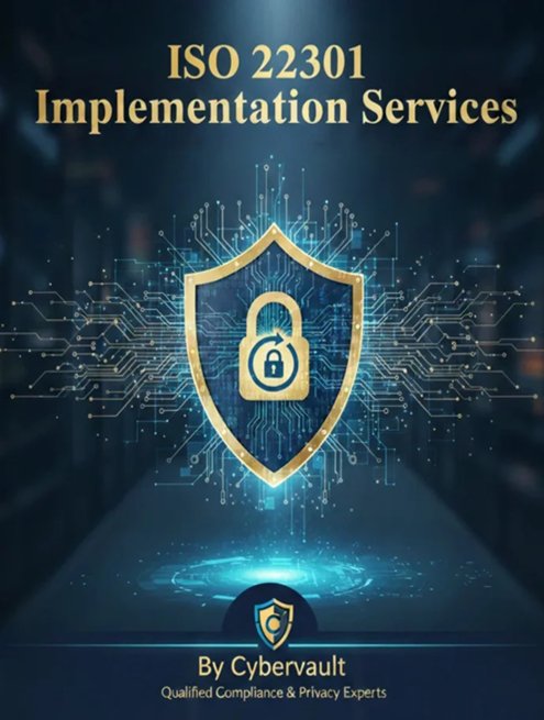ISO 22301 – ISO 22301 implementation Services– Cybervault – CY202