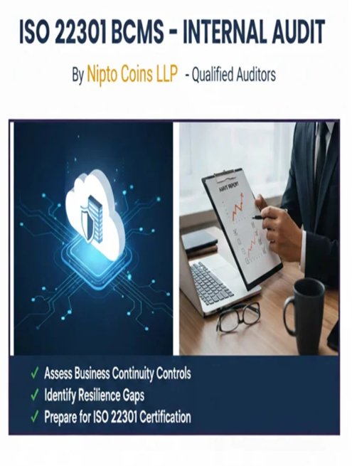 ISO 22301 BCMS – Internal Audit Services –  Nipto Coins LLP – NC201